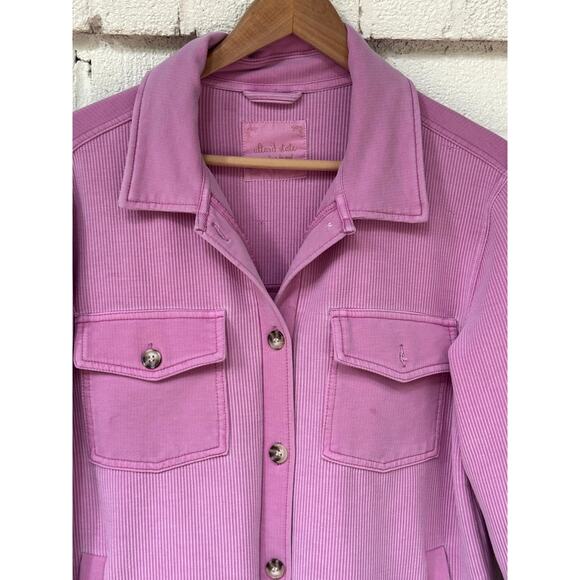 Altar’d State Ribbed Bubblegum Pink oversized Shacket Size XS Relaxed Oversized - Picture 4 of 8